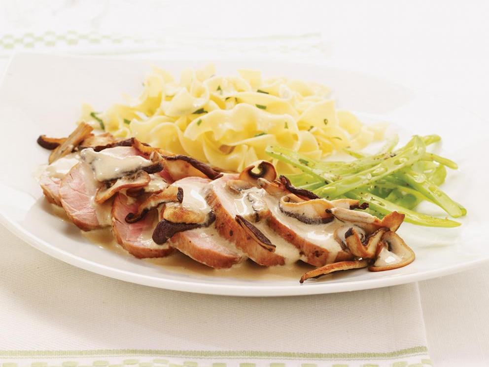 Image of Pork Tenderloins with Mushroom Sauce