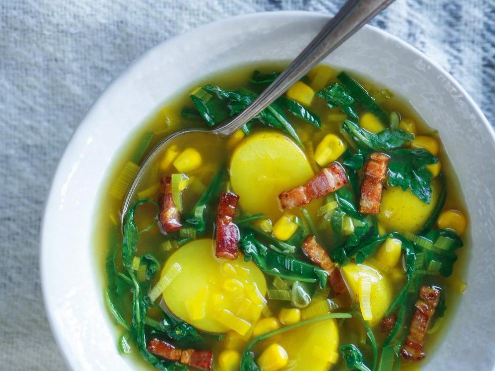 Image of Potato, Leek and Corn Soup