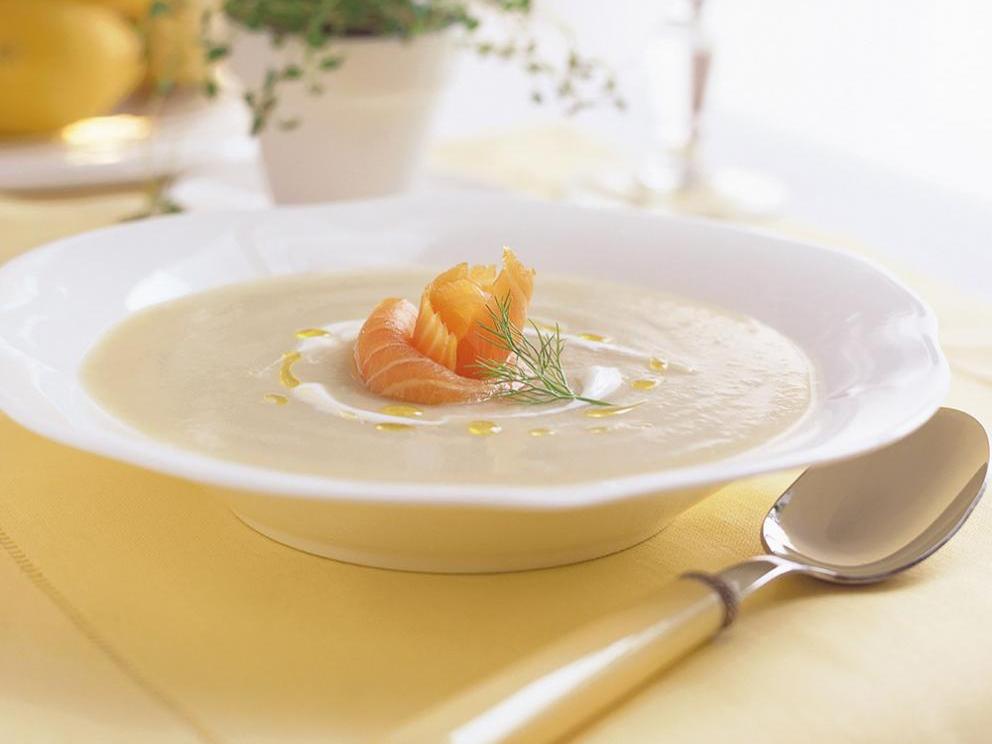 Image of Cream of Fennel Soup with Smoked Salmon