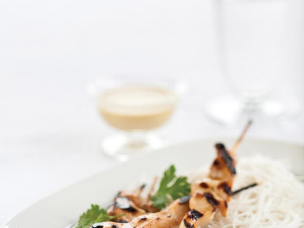 Image of Chicken Skewers with Peanut Sauce