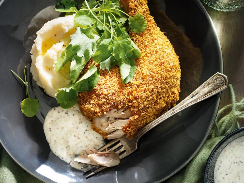 Image of Cornflake-Crusted Chicken Legs